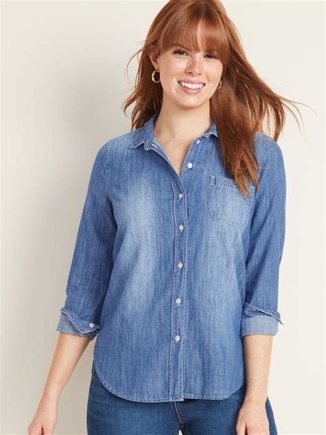 old navy chambray shirt.